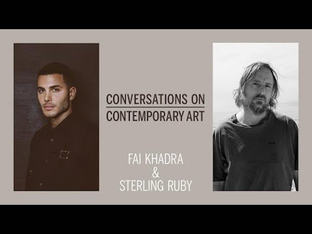 From left: Fai Khadra and Sterling Ruby appeared in Sotheby's recent discussion about Phaidon's Contemporary Artist Series