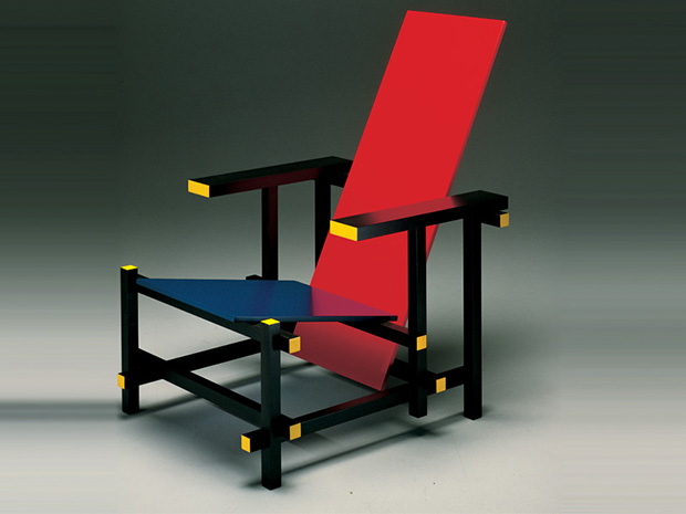 Red Blue Chai, designed in 1917 by Gerrit Rietveld