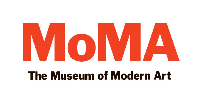 MoMA logo (1964/2004) by Ivan Chermayeff and Matthew Carter, as reproduced in Graphic