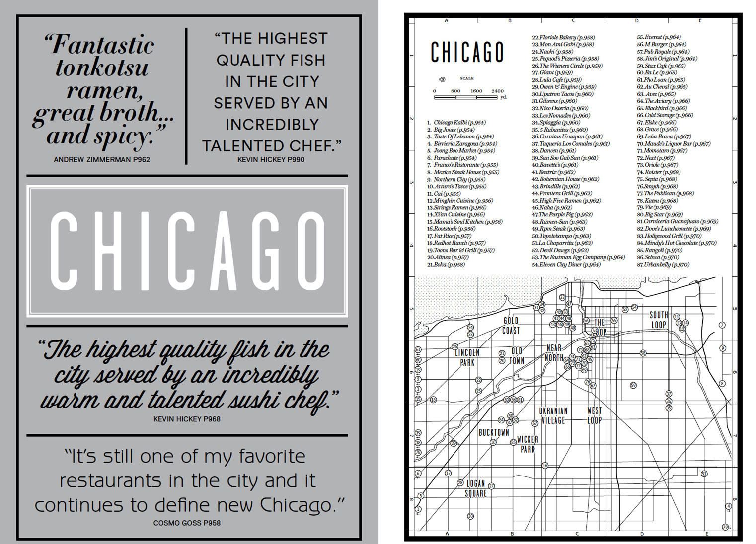The Chicago introduction from our new book Where Chefs Eat