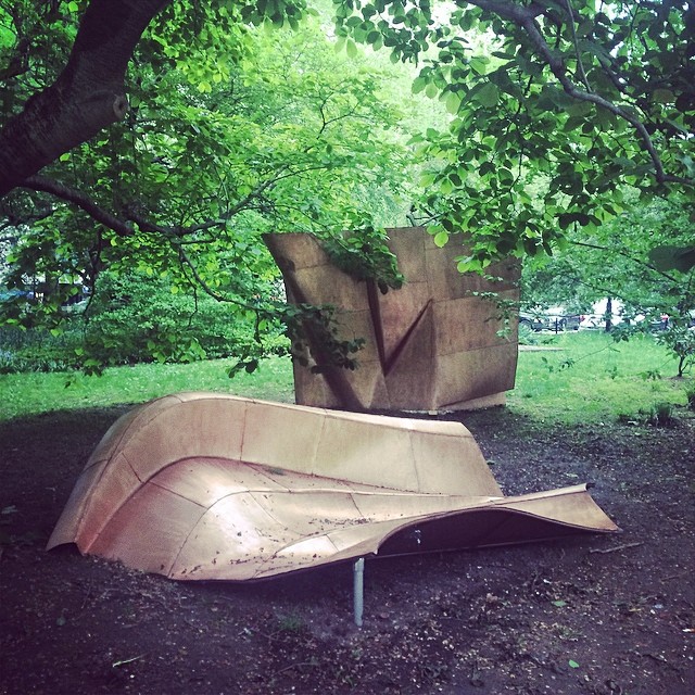 Danh Vo’s We The People (detail) (2011 -2014) at City Hall Park, New York, courtesy of Public Art Fund