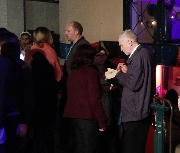 Jeremy Corbyn at Wahaca's Day of the Dead event in London