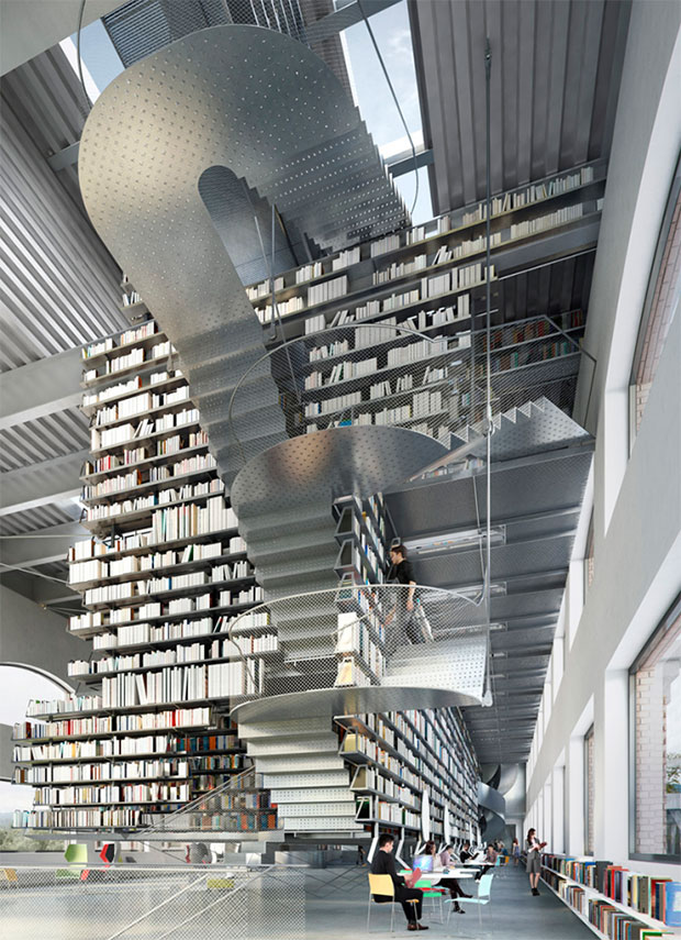 The Ho Fine Arts Library by Wolfgang Tschapeller