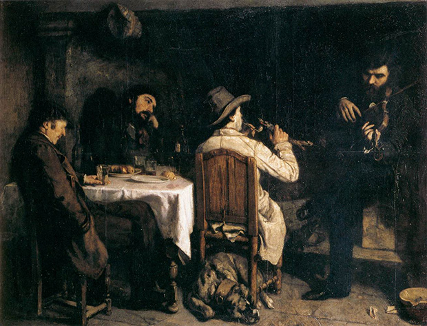 After Dinner at Ornans (1848-9) by Gustave Courbet