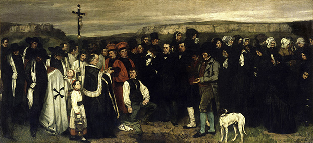 A Burial at Ornans: Historical Painting (1849-50) by Gustave Courbet