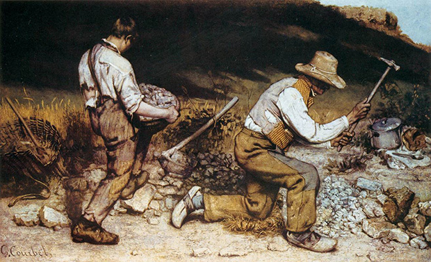 The Stonebreakers (1849) by Gustave Courbet
