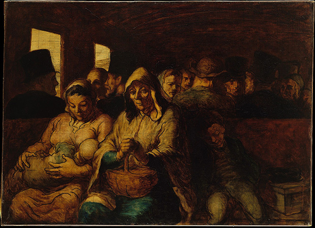 Third-Class Carriage (1862-64) by Honore Daumier