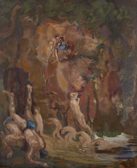 Sea Drift (1912) by Arthur B Davies. As reproduced in Modern Art in America 1908–68