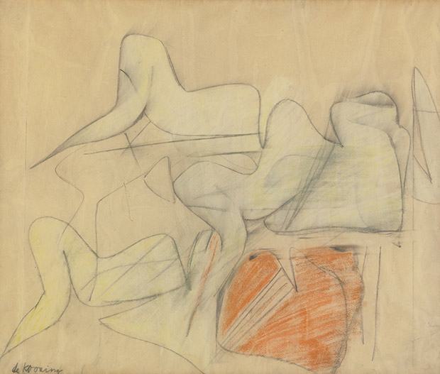 Study for Pink Angels (c. 1945) by Willem de Kooning