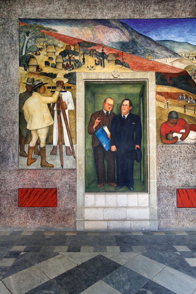 Murals from the administrative building at the Escuela Nactional de Agricultura, 1923 -24, by Diego Rivera