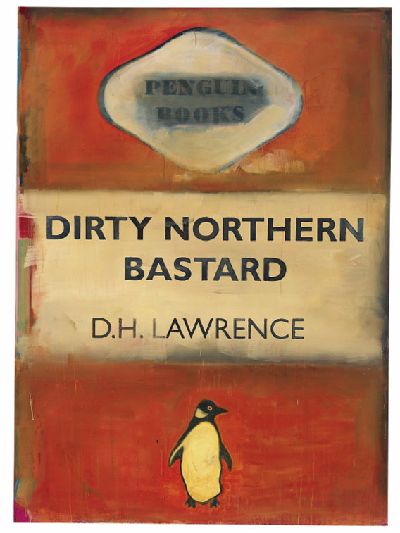 Dirty Northern Bastard, DH Lawrence (2005) by Harland Miller. Image courtesy of White Cube
