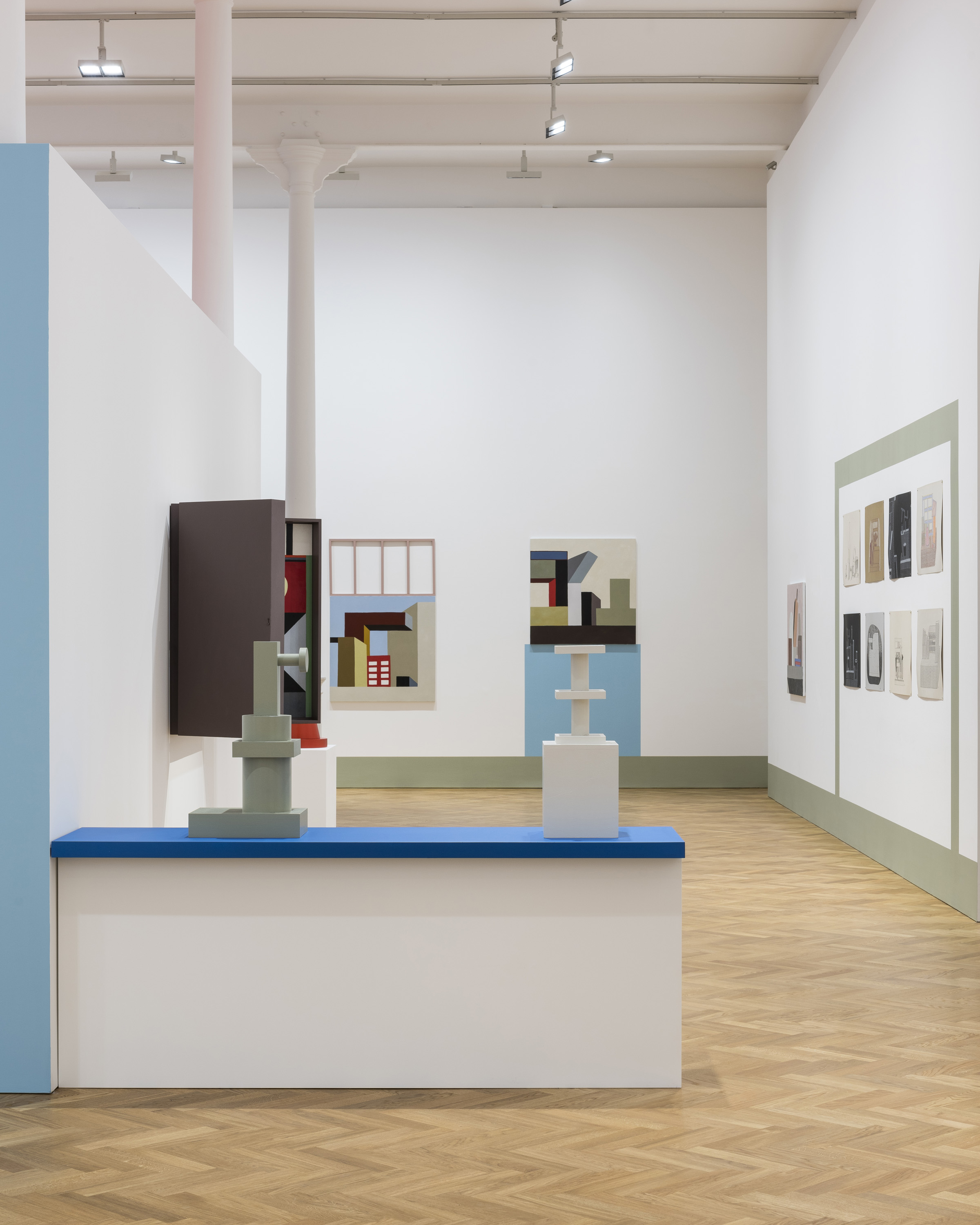 An installation view of Nathalie Du Pasquier's new exhibition at Pace in London. Copyright Nathalie Du Pasquier, Courtesy Pace Gallery
