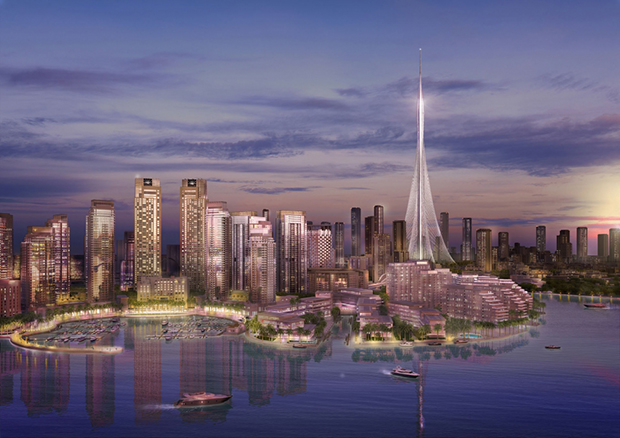 Architectural rendering for Santiago Calatrava’s Dubai tower. Image courtesy of Emaar