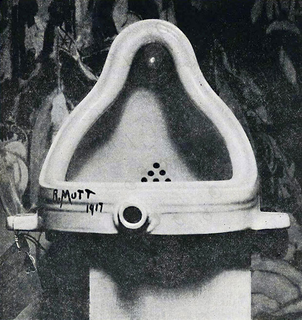 The original Fountain - Marcel Duchamp 1917 - photographed by Alfred Stieglitz