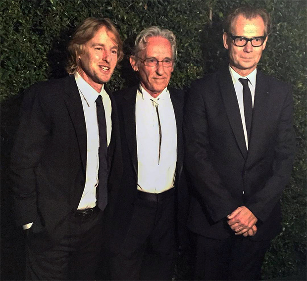 Owen Wilson, Ed Ruscha and MOCA Director Philippe Vergne. Image courtesy of Third Eye agency's Instagram