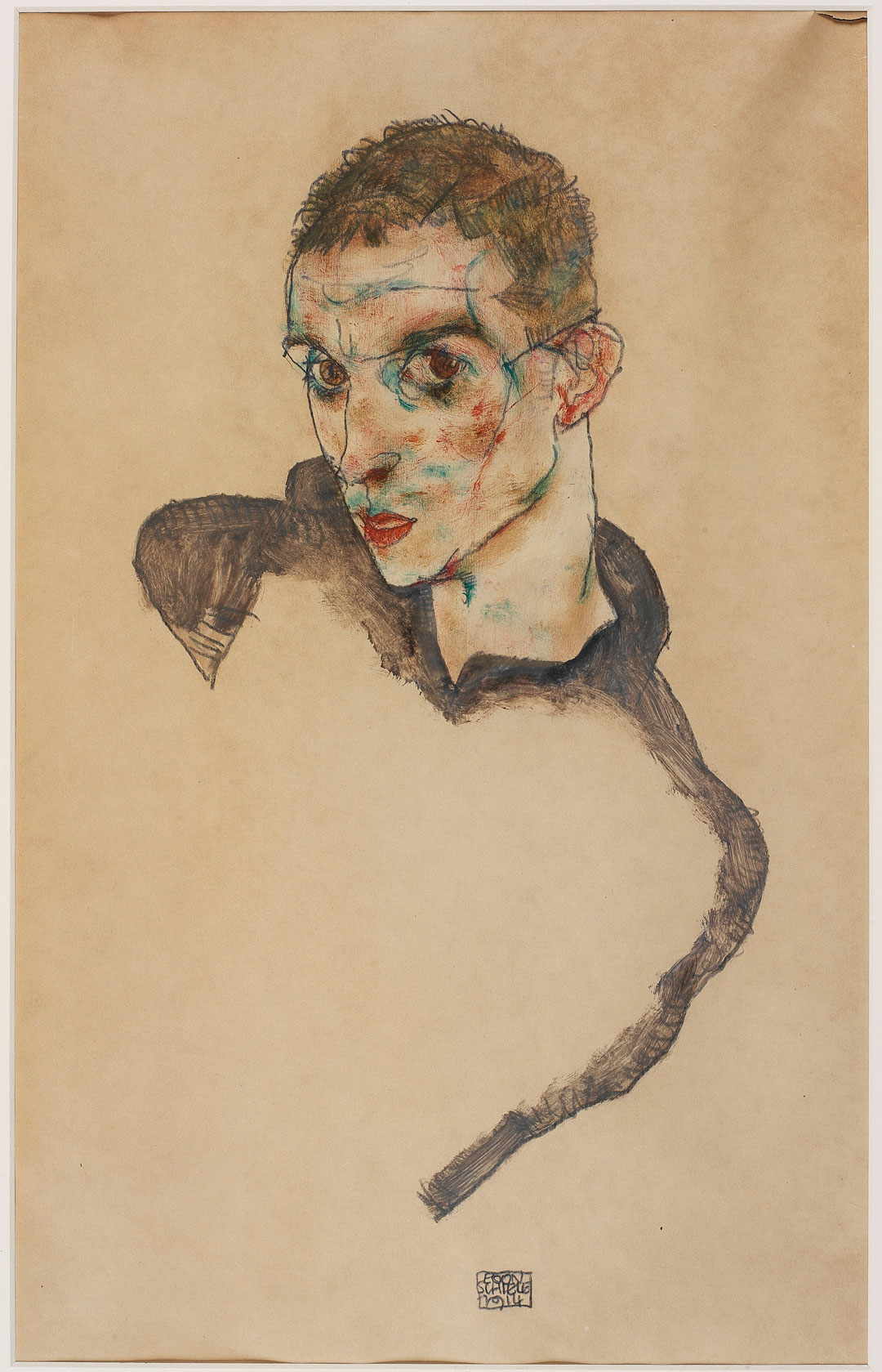 Self-Portrait (1914) by Egon Schiele. All images courtesy of the Tate