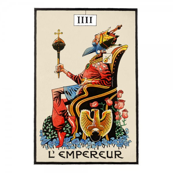 One of Jamie Hewlett's new tarot images. From The Suggestionists