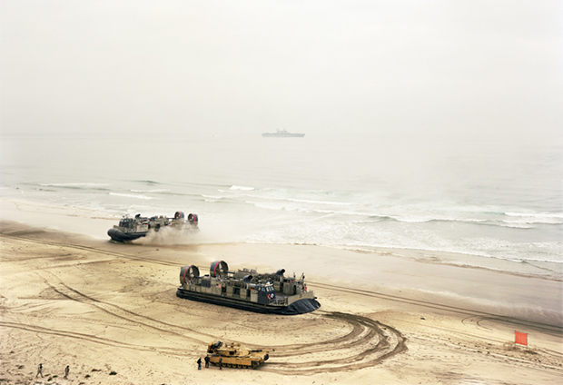Offload, LCACs and Tank, California, 2006 by An-My Lê. From Events Ashore