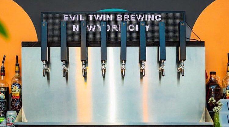 Evil Twin Brewing New York City's taps at the Nowadays tap room