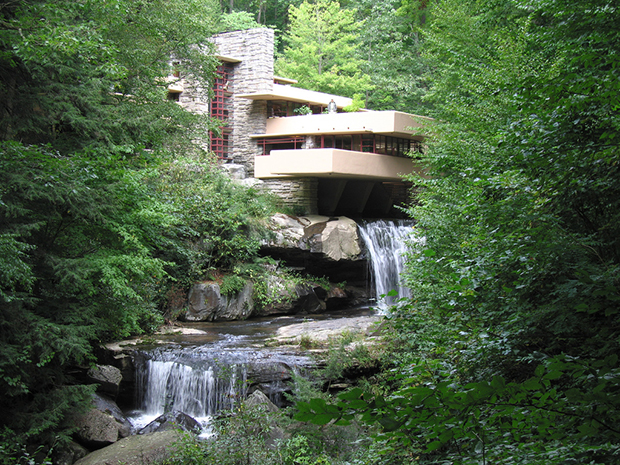 Fallingwater by Frank Lloyd Wright. Photograph by Pablo Sanchez