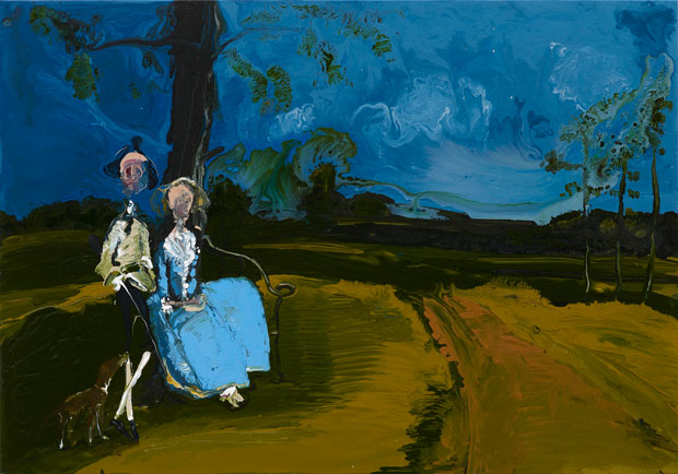 Genieve Figgis Mr & Mrs Andrews after Gainsborough, 2015 Courtesy of the Artist and Almine Rech Gallery Photo: Prudence Cuming Associates Ltd