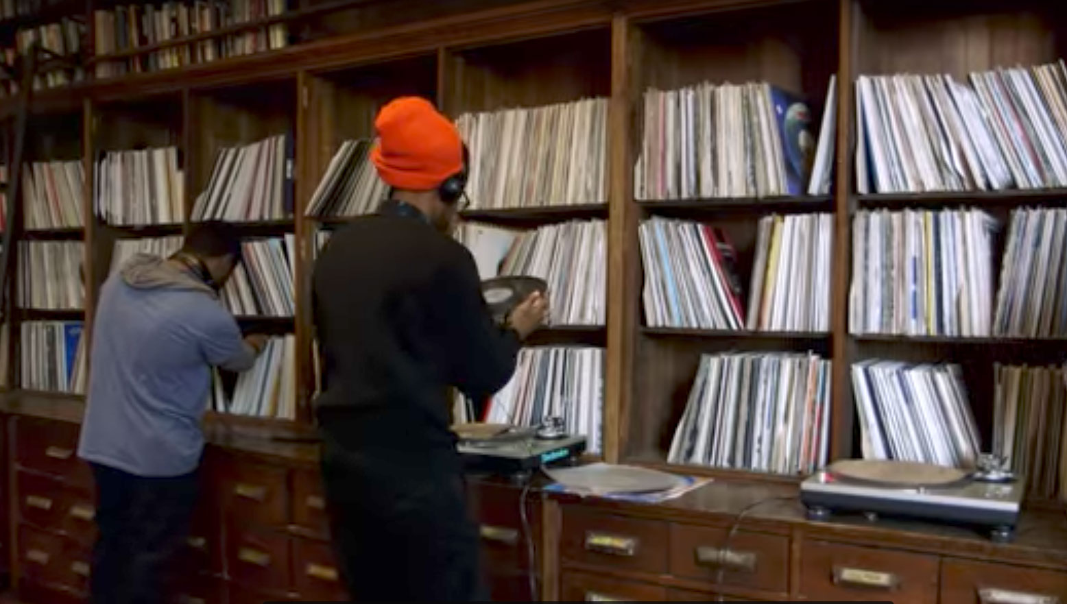Frankie Knuckles' record collection at the Stony Island Arts Bank, as shown in the new Art21 video