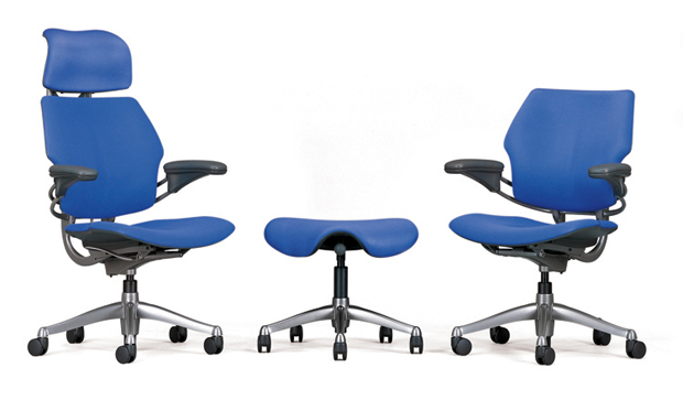 Three variations of Niels Diffrient's Freedom Chair (1999)