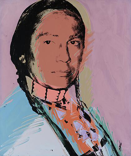 The American Indian (Russell Means) by Andy Warhol (1976)