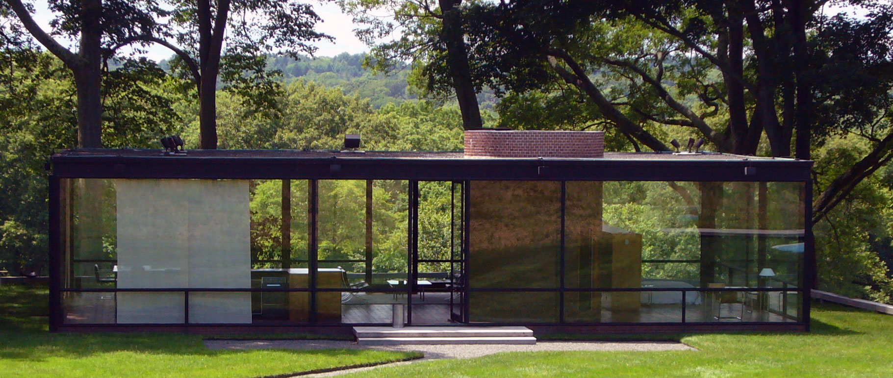 Philip Johnson S Glass House Inside And Out Architecture