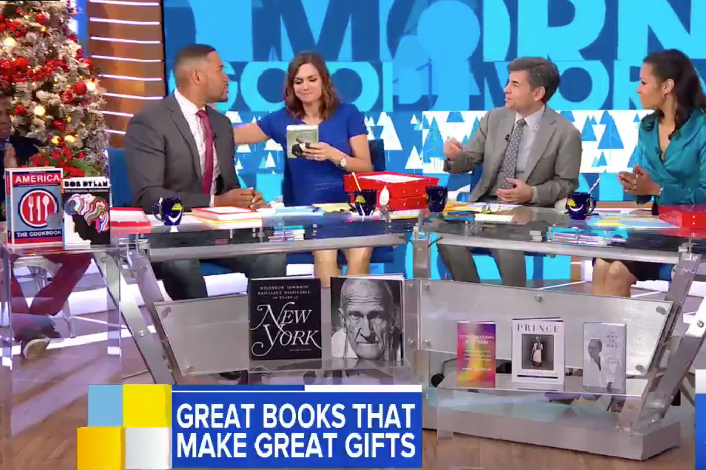 America the Cookbook featured in Good Morning America's Great Books that Make Great Gifts section for Christmas 2017