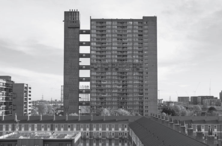 Balfron Tower (1967) in East London by Ernö Goldfinger in East London - featured in Atlas of Brutalist Architecture