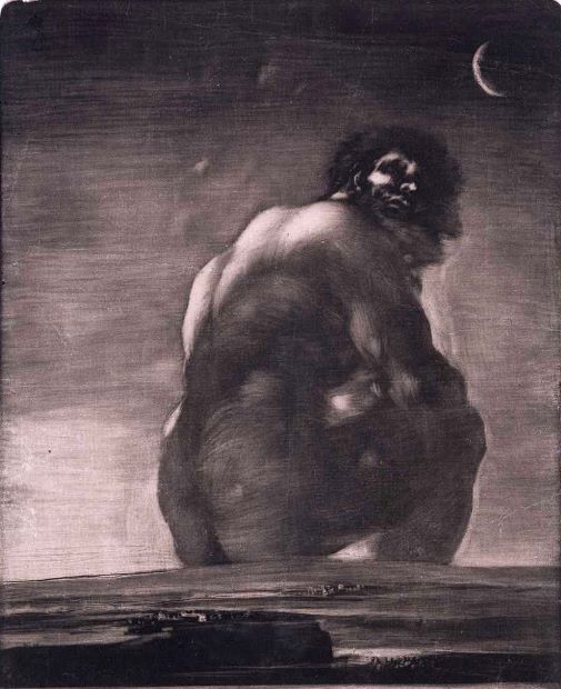 The Giant (c. 1818) by Francisco Goya