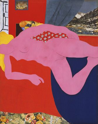 Great American Nude No 2 (1961) by Tom Wesselmann. Museum of Modern Art, New York. As reproduced in Pop Art.