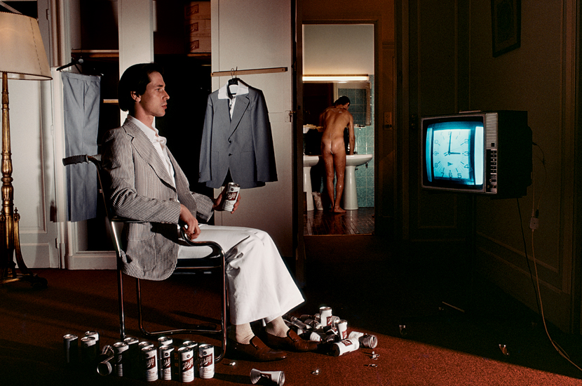 Guy Bourdin, Vogue Homme, Suits by Ted Lapidus (June/July 1977)