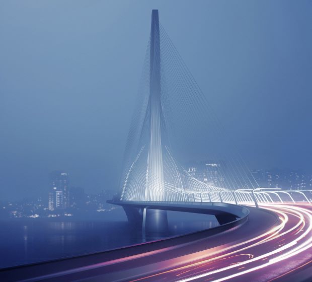 Zaha Hadid's Danjiang Bridge