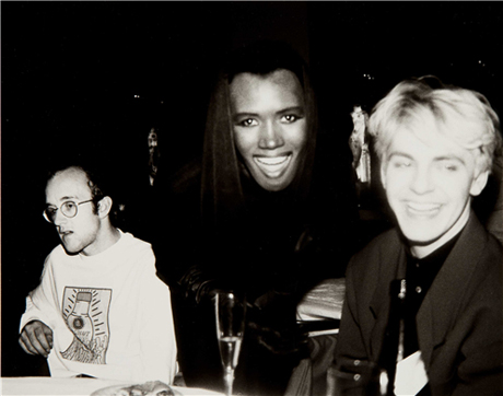 Keith Haring, Grace Jones and Nick Rhodes (1986) by Andy Warhol