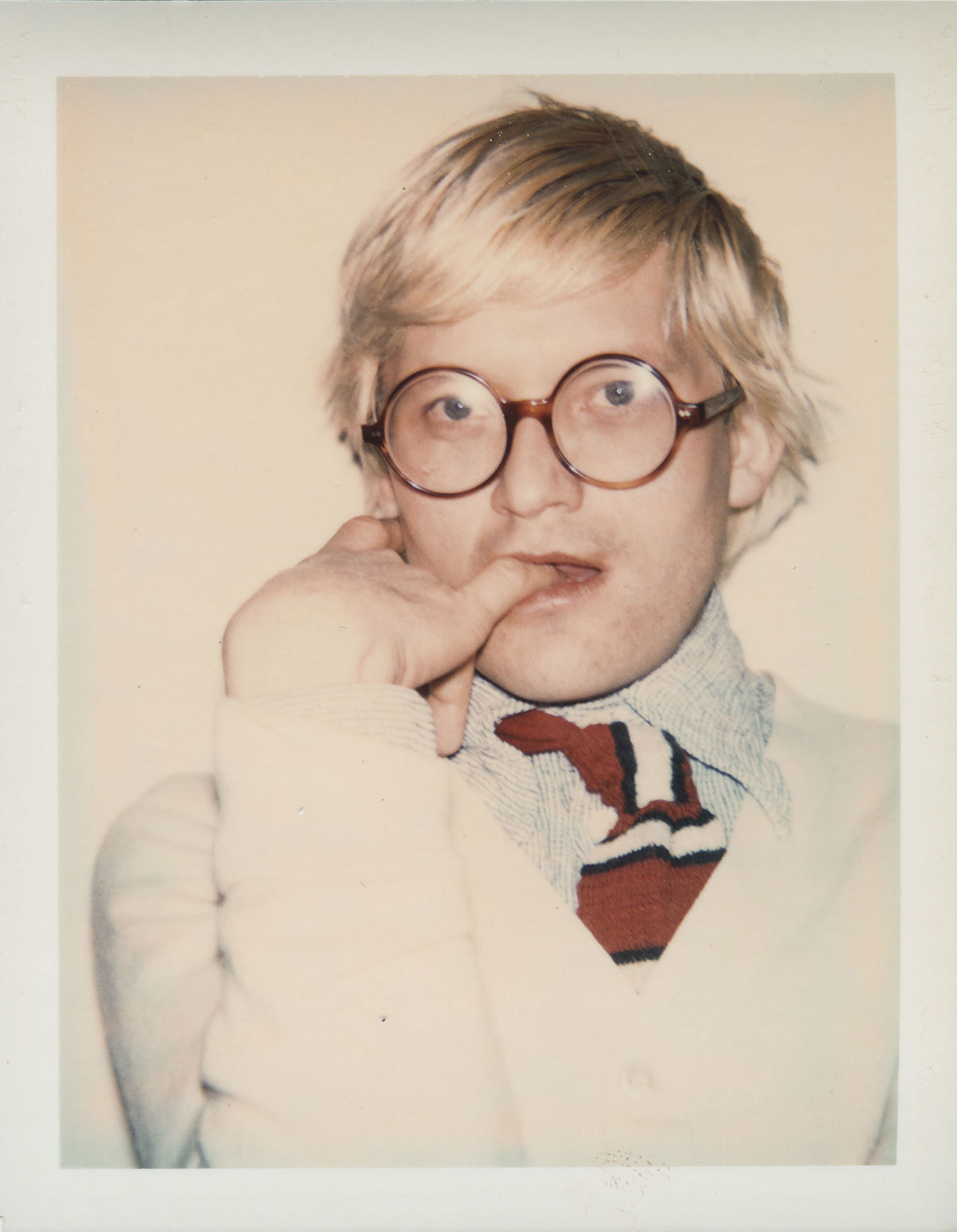 David Hockney, 1974 by Andy Warhol. From Andy Warhol Portraits
