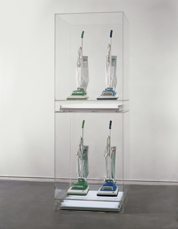  New Hoover Convertibles, Green, Blue; New Hoover Convertibles, Green, Blue; Double-Decker (1981–87) by Jeff Koons