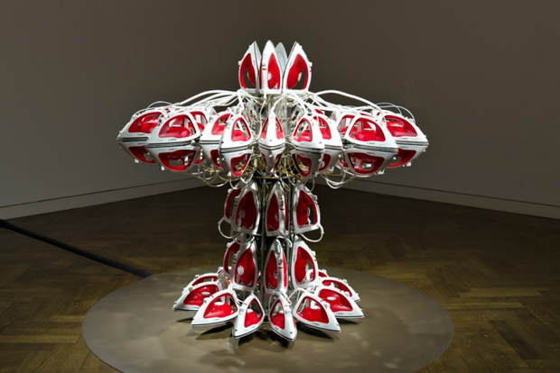 Full Steam Ahead (Red 1) by Joana Vasconcelos at Haunch of Venison London, 2012