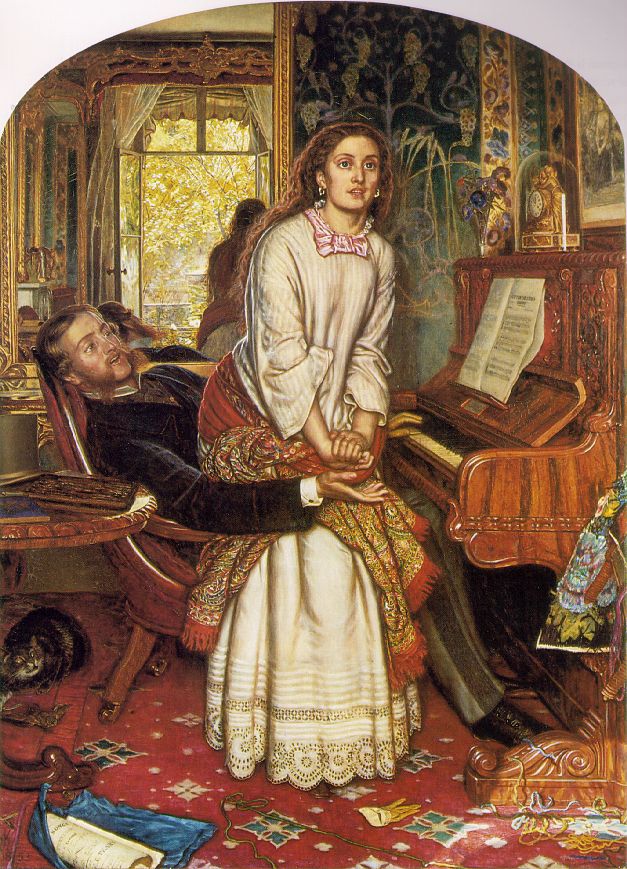 The Awakening Conscience (1853) by William Holman Hunt. As reproduced in Art in Time