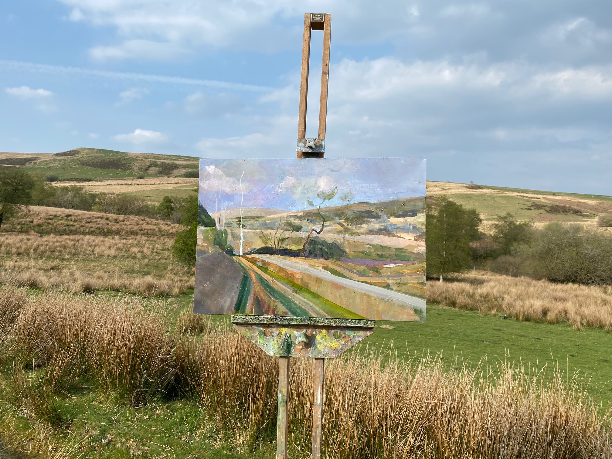 David Dawson's latest paintings in the Welsh Hills