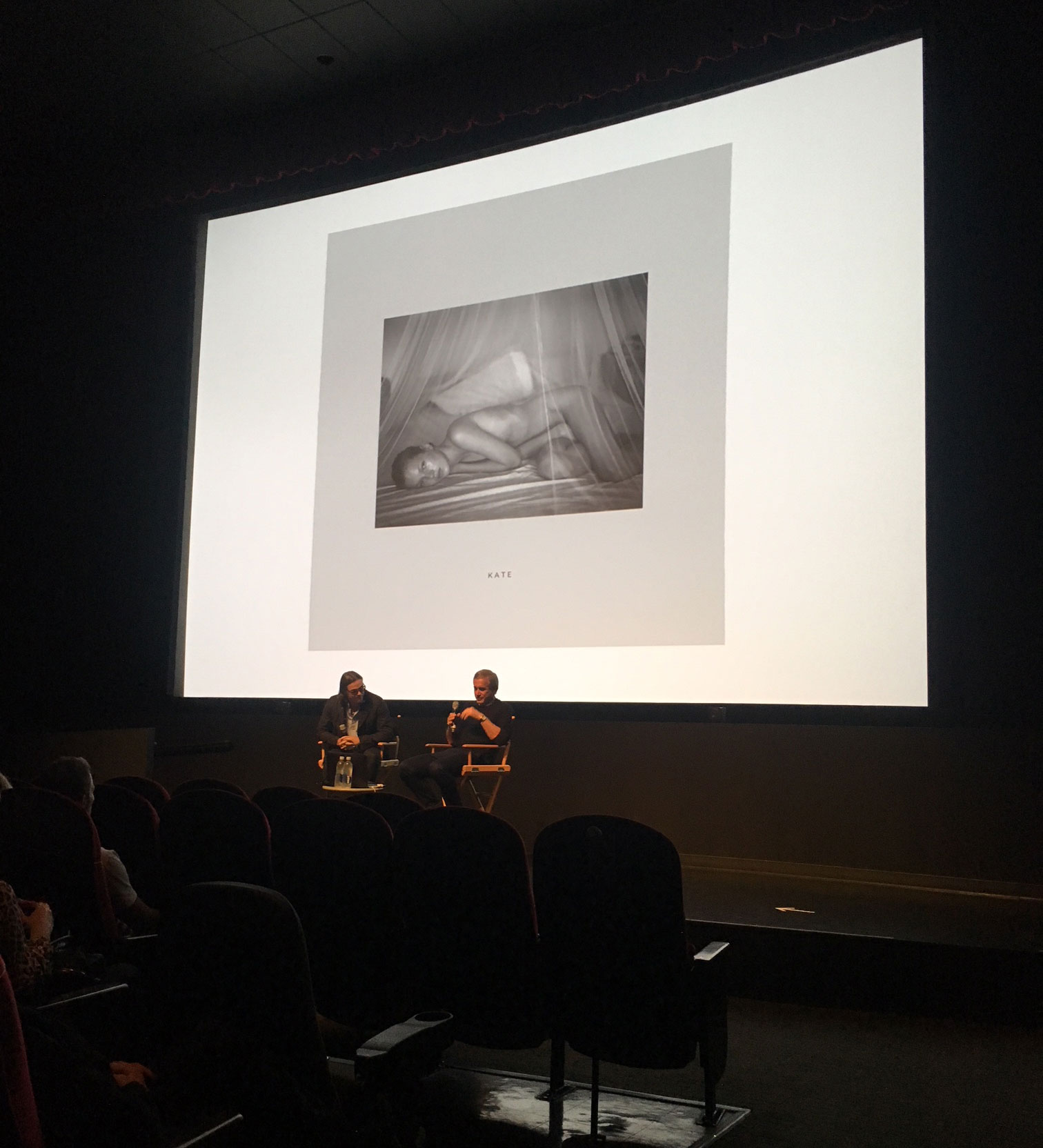 Mario Sorrenti and Dennis Freedman discuss Mario's new book Kate in New York's SVA Theatre earlier this week