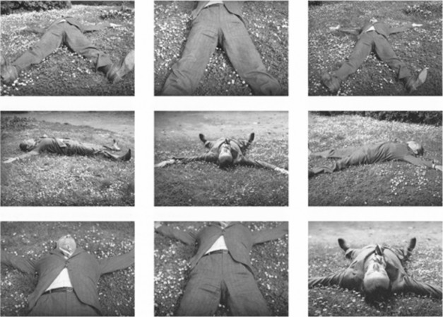 Ingeborg Lüscher, Magician Photos (Lucio Amelio), 1980. Series 1976-present Black and white photographs, each 14 x 18 cm