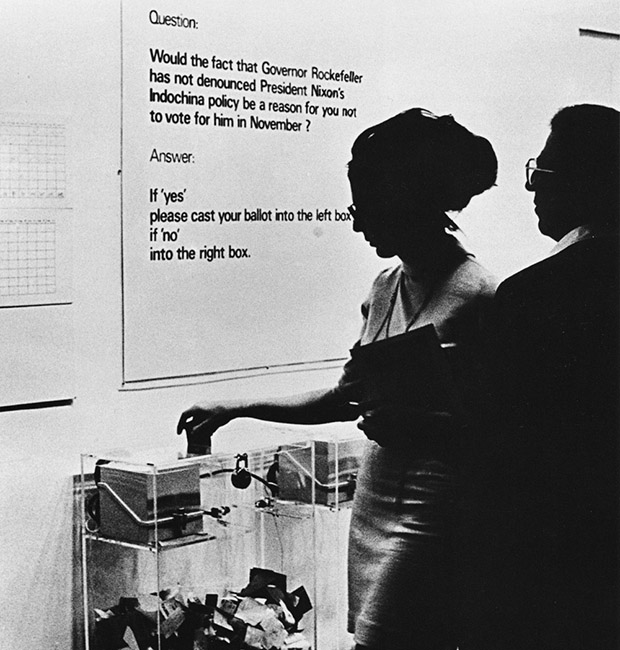 MoMA Poll (1970) by Hans Haacke