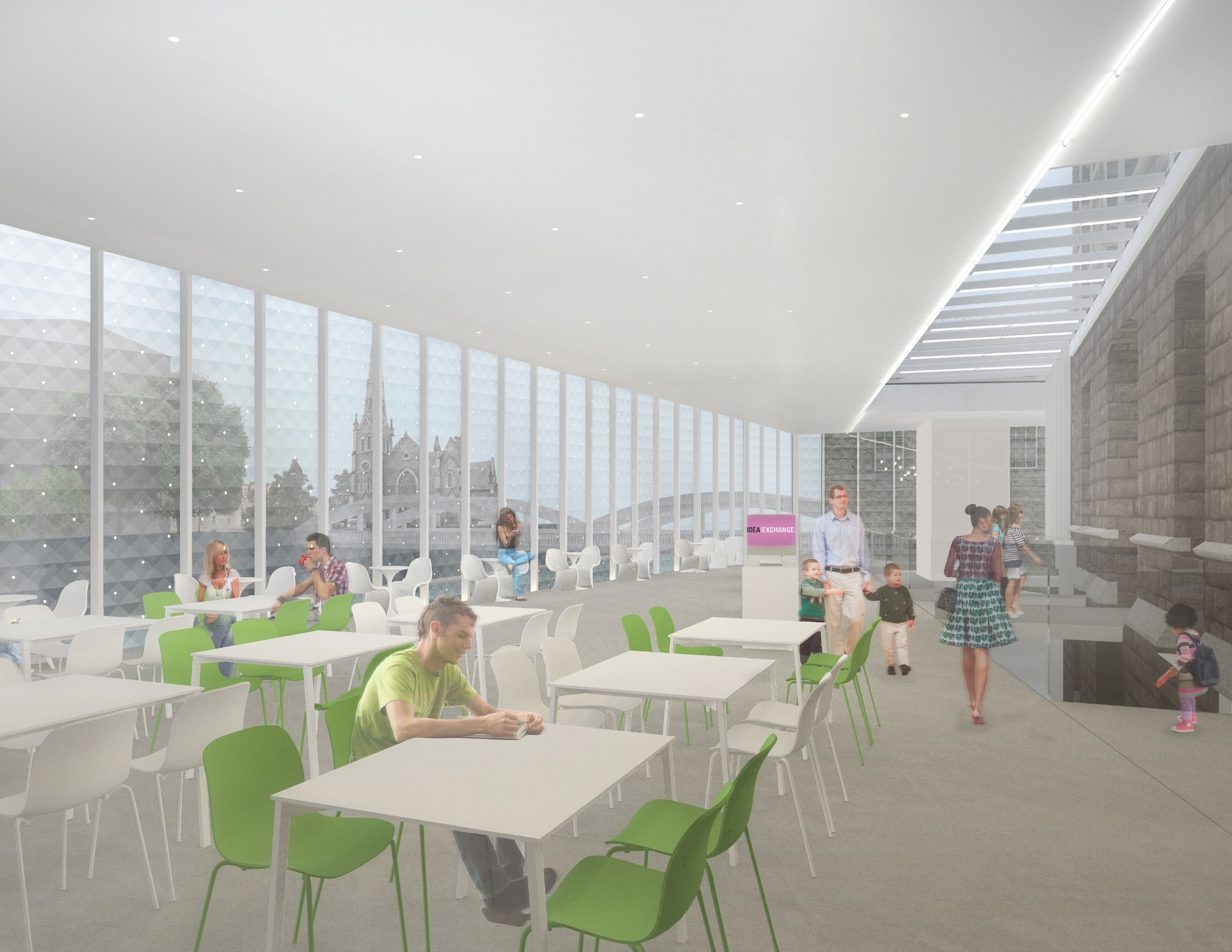 RDH Architects renderings for its new digital library