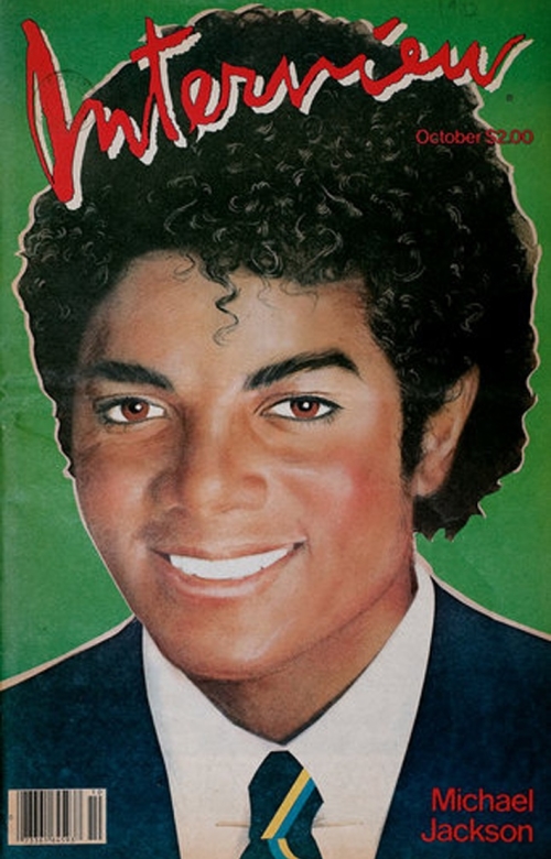 Michael Jackson on the cover of Interview