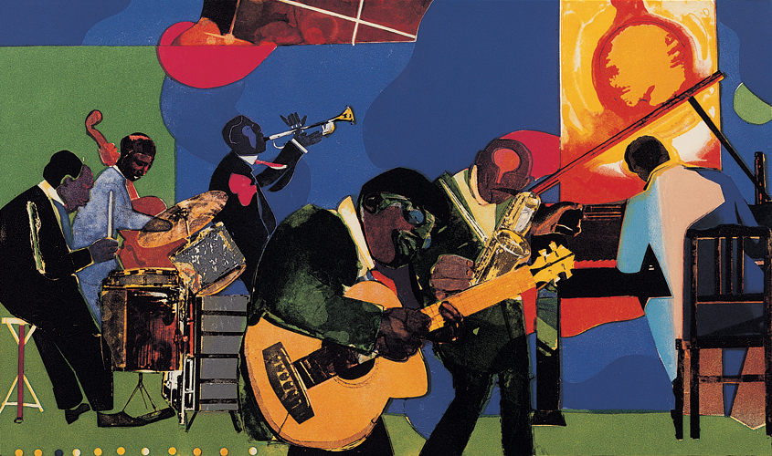 Jamming at the Savoy (1980-81) by Romare Bearden