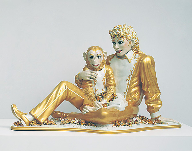 Michael Jackson and Bubbles (1988) by Jeff Koons