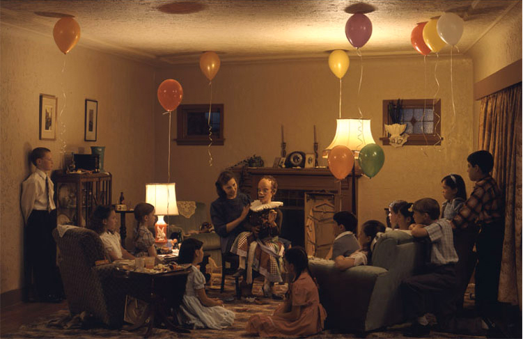 A Ventriloquist at a Birthday Party in October 1947 (1990) by Jeff Wall