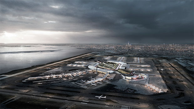 Rendering of the JFK upgrade, courtesy of the New York Governor's office